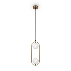 Maytoni Ring Lampa Wisząca 2xG9 25W Mosiądz MOD013PL-02BS1