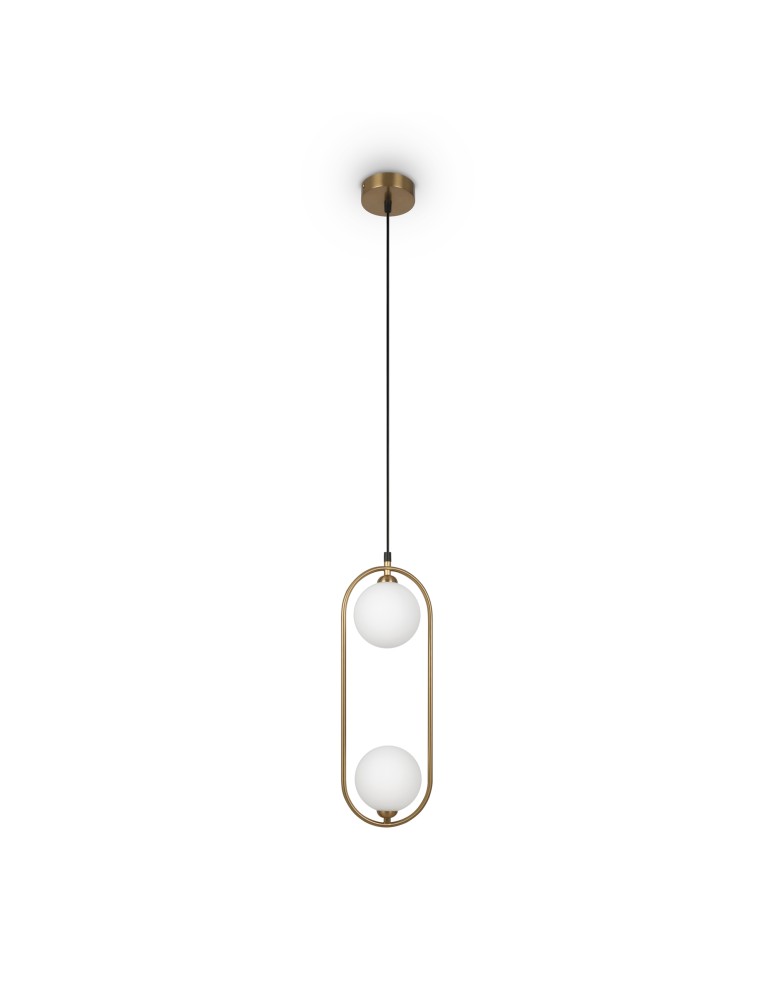 Pendant lamps - Maytoni Ring Pendant Lamp 2xG9 25W Brass MOD013PL-02BS1 - product kolory-swiatla.pl 1