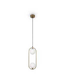 Maytoni Ring Pendant Lamp 2xG9 25W Brass MOD013PL-02BS1