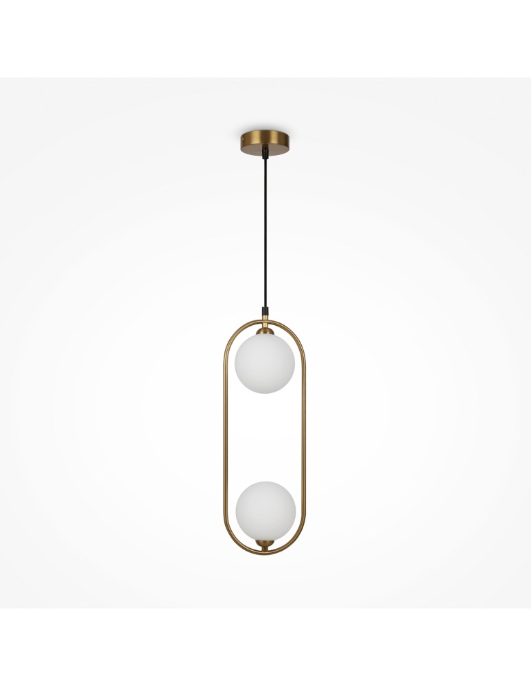 Pendant lamps - Maytoni Ring Pendant Lamp 2xG9 25W Brass MOD013PL-02BS1 - product kolory-swiatla.pl 6