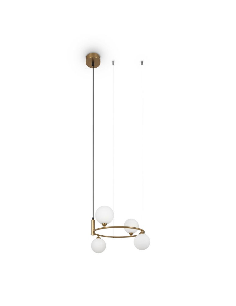 Pendant lamps - Maytoni Ring Pendant Lamp 4xG9 25W Brass MOD013PL-04BS1 - product kolory-swiatla.pl 1