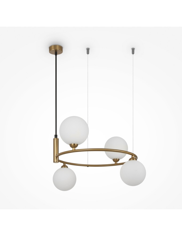 Pendant lamps - Maytoni Ring Pendant Lamp 4xG9 25W Brass MOD013PL-04BS1 - product kolory-swiatla.pl 6