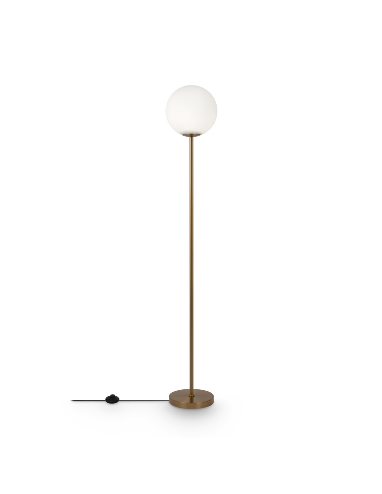 Maytoni Ring Lampa Podłogowa 1xE27 60W Mosiądz MOD013FL-01BS