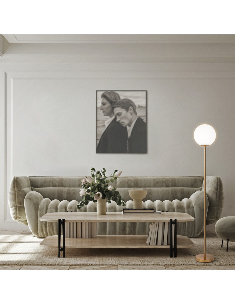 Modern floor lamps - Maytoni Ring Floor Lamp 1xE27 60W Brass MOD013FL-01BS - product kolory-swiatla.pl 2