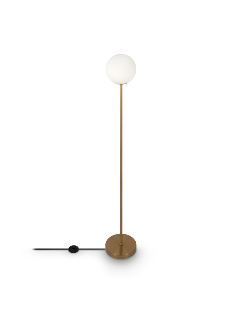 Maytoni Ring Lampa Podłogowa 1xE27 60W Mosiądz MOD013FL-01BS