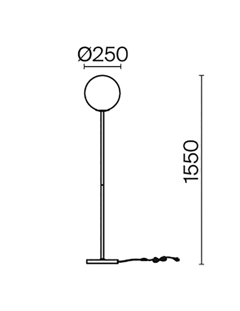 Maytoni Ring Lampa Podłogowa 1xE27 60W Mosiądz MOD013FL-01BS