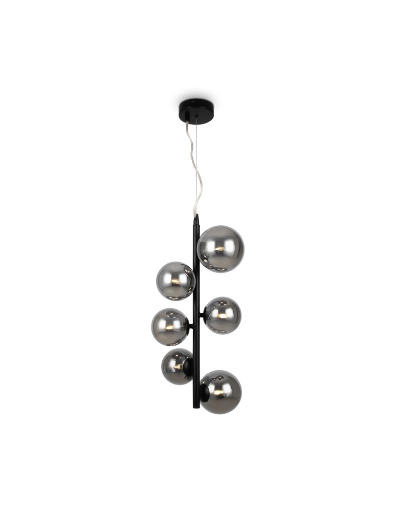 Pendant lamps - Maytoni Dallas Pendant Lamp 6xG9 28W Black MOD545PL-06B - product kolory-swiatla.pl 1