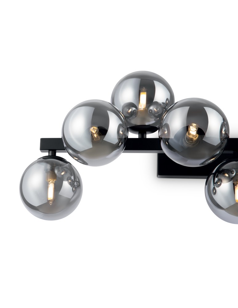 Maytoni Dallas Kinkiet/Ścienna 9xG9 28W Czarny MOD547WL-09B