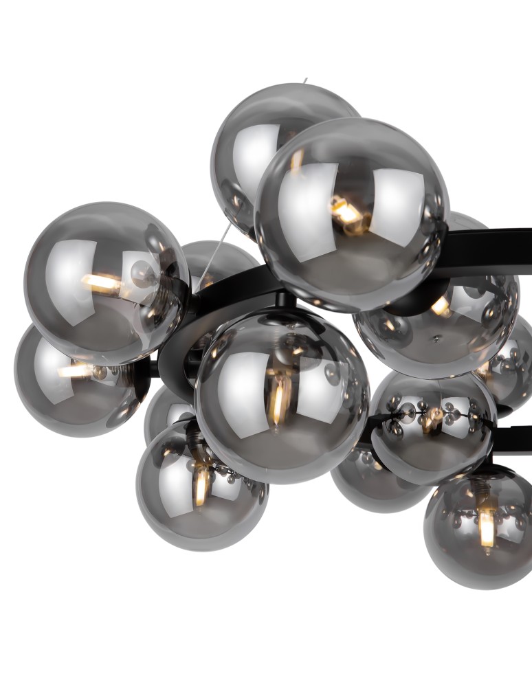 Pendant lamps spheres - Maytoni Dallas Pendant Lamp 25xG9 28W Black MOD545PL-25B - product kolory-swiatla.pl 2