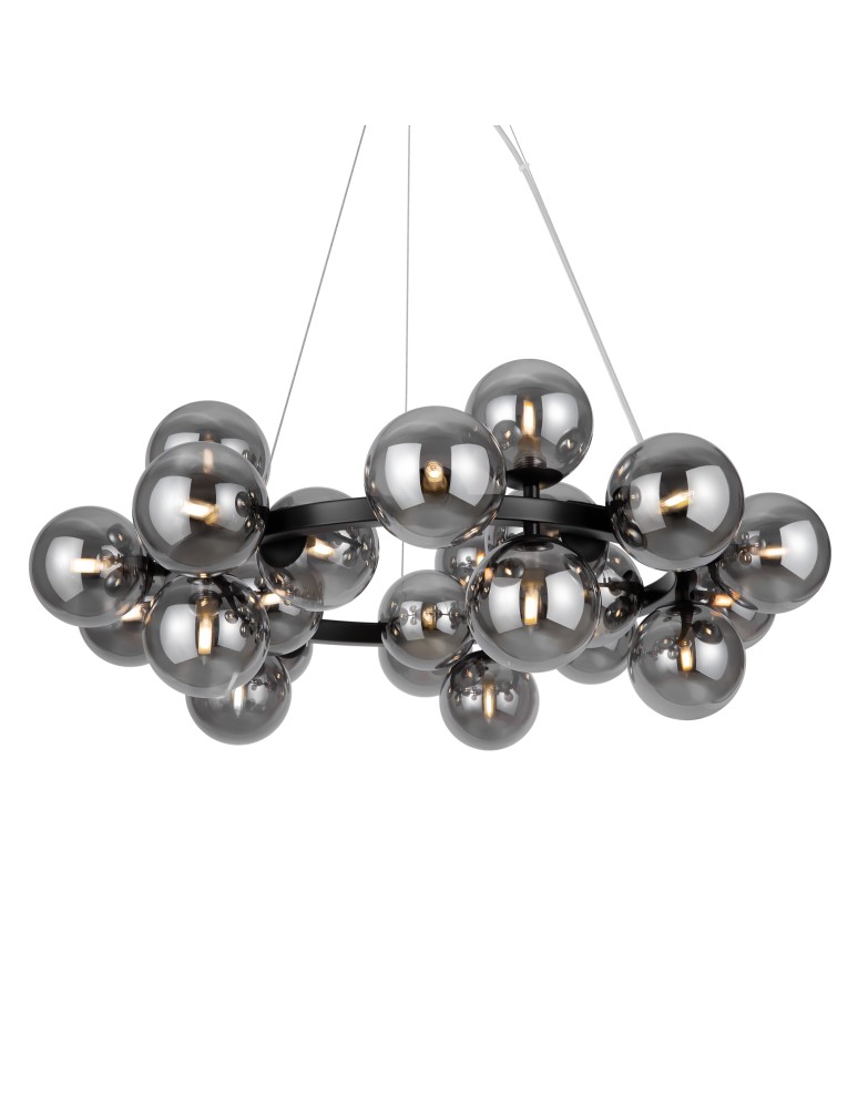 Pendant lamps spheres - Maytoni Dallas Pendant Lamp 25xG9 28W Black MOD545PL-25B - product kolory-swiatla.pl 3