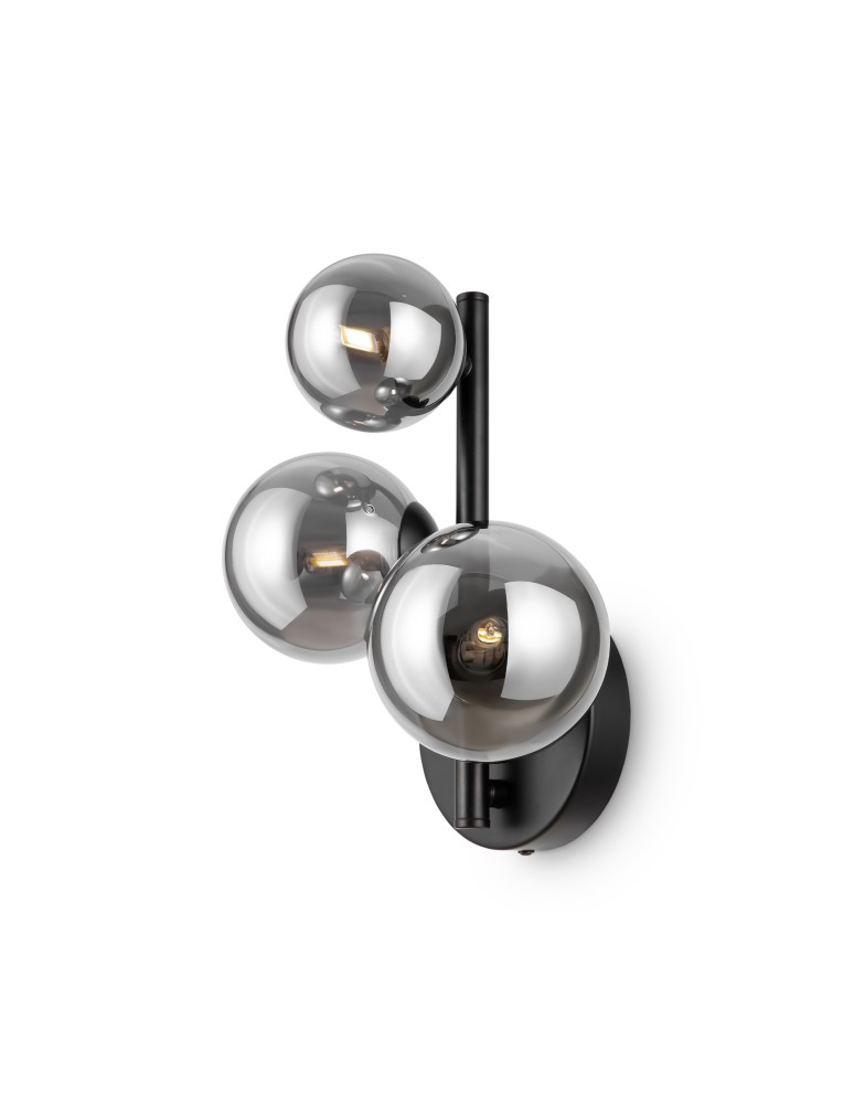 Maytoni Dallas Kinkiet/Ścienna 3xG9 28W Czarny MOD545WL-03B