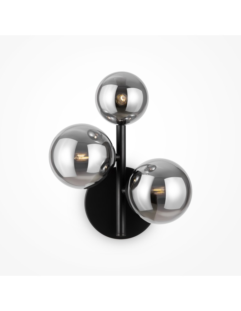 Maytoni Dallas Kinkiet/Ścienna 3xG9 28W Czarny MOD545WL-03B