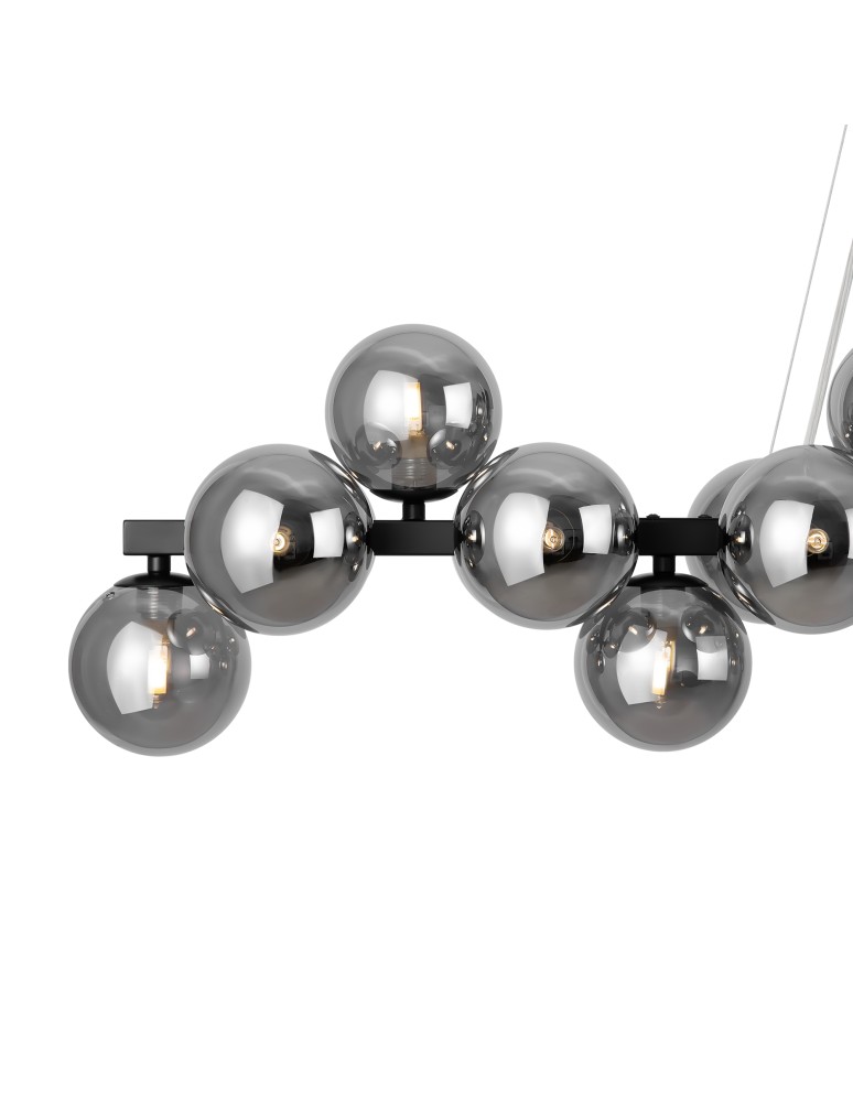 Pendant lamps over the island - Maytoni Dallas Pendant Lamp 25xG9 28W Black MOD547PL-25B - product kolory-swiatla.pl 2