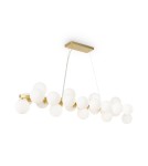 Pendant lamps over the island - Maytoni Dallas Pendant Lamp 25xG9 28W Gold MOD547PL-25BS - product 3