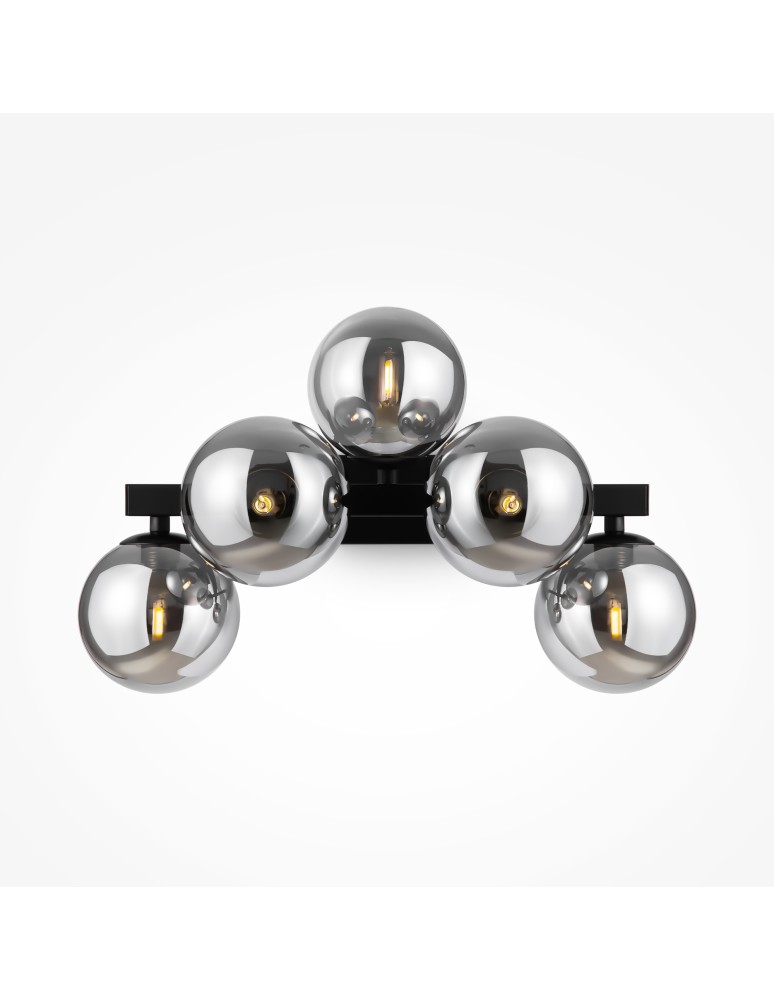 Wall lamps spheres - Maytoni Dallas Wall lamp/wall lamp 5xG9 28W Black MOD547WL-05B - product kolory-swiatla.pl 3