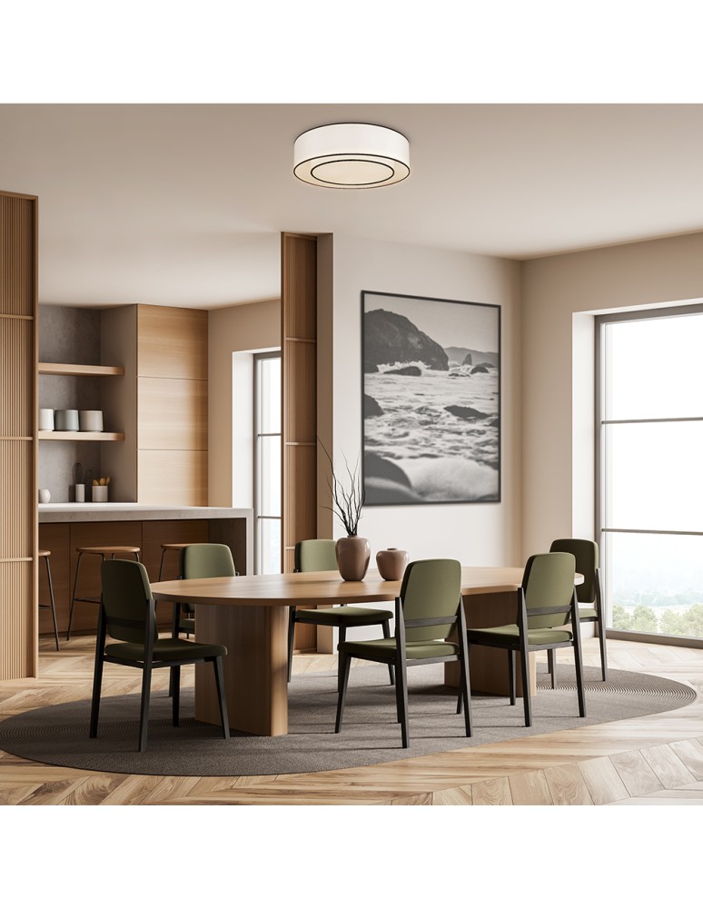 Ceiling lamps with lampshade - Maytoni Bergamo Ceiling Lamp 3xE27 60W White MOD613CL-03W - product kolory-swiatla.pl 2