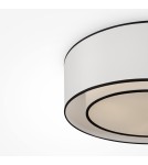 Ceiling lamps with lampshade - Maytoni Bergamo Ceiling Lamp 3xE27 60W White MOD613CL-03W - product 4