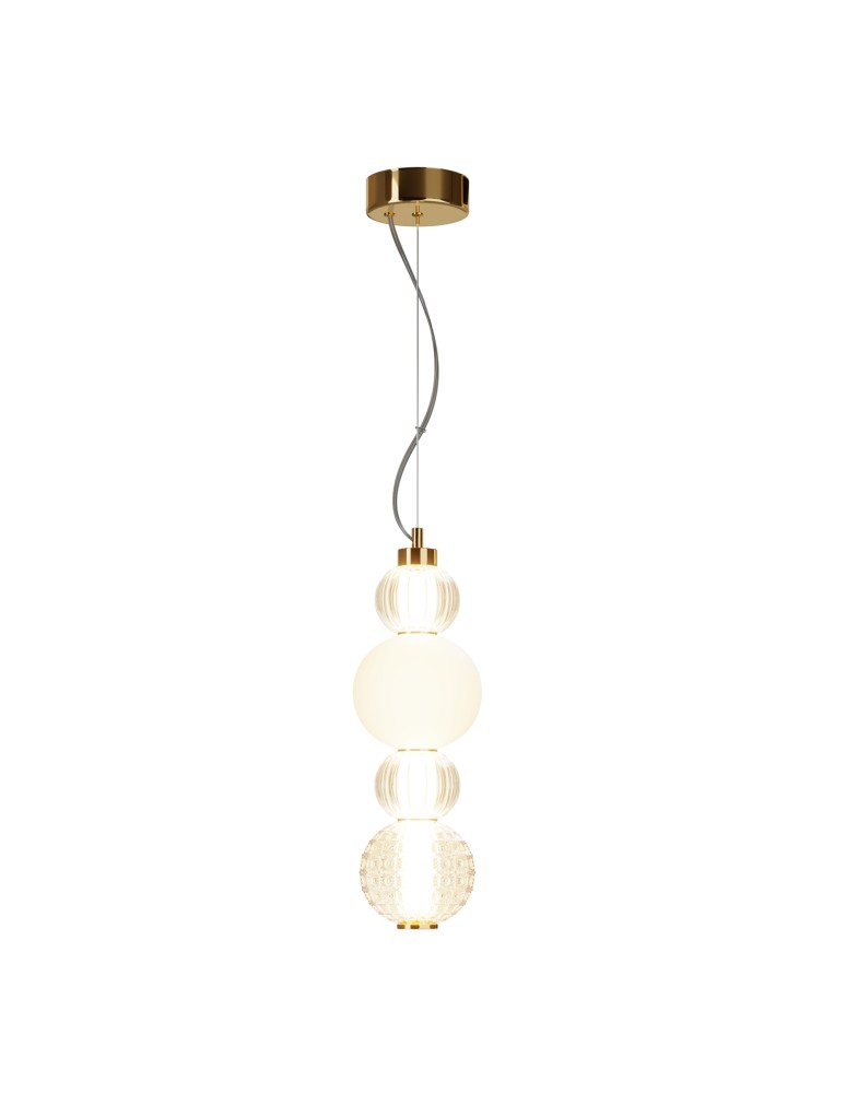 Pendant lamps - Maytoni Collar LED Pendant Lamp 17W 950lm 3000K Gold P069PL-L17G3K. - product kolory-swiatla.pl 1