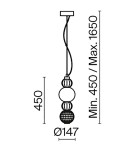 Pendant lamps - Maytoni Collar LED Pendant Lamp 17W 950lm 3000K Gold P069PL-L17G3K. - product 4