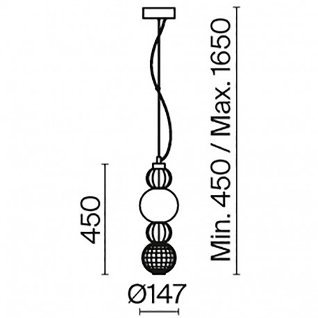 Maytoni Collar Lampa Wisząca LED 17W 950lm 3000K Złoty P069PL-L17G3K