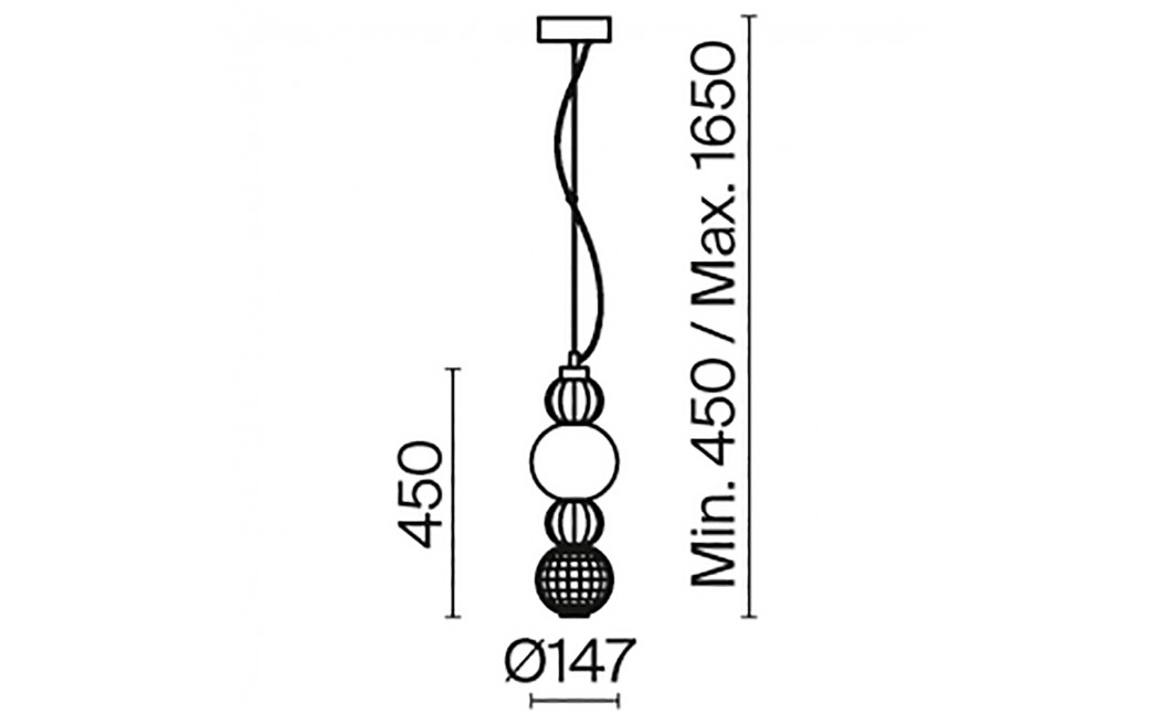 Maytoni Collar Lampa Wisząca LED 17W 950lm 3000K Złoty P069PL-L17G3K