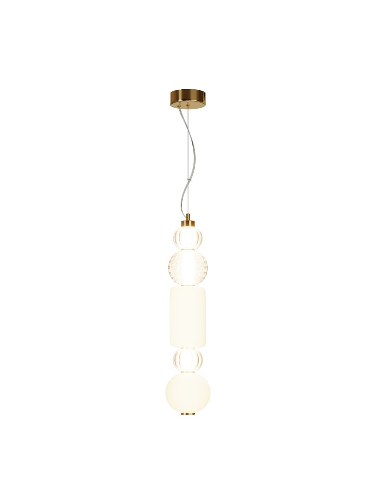 Pendant lamps - Maytoni Collar Pendant Lamp 1xLED 35W 1600lm 3000K Gold P069PL-L35G3K1 - product kolory-swiatla.pl 1