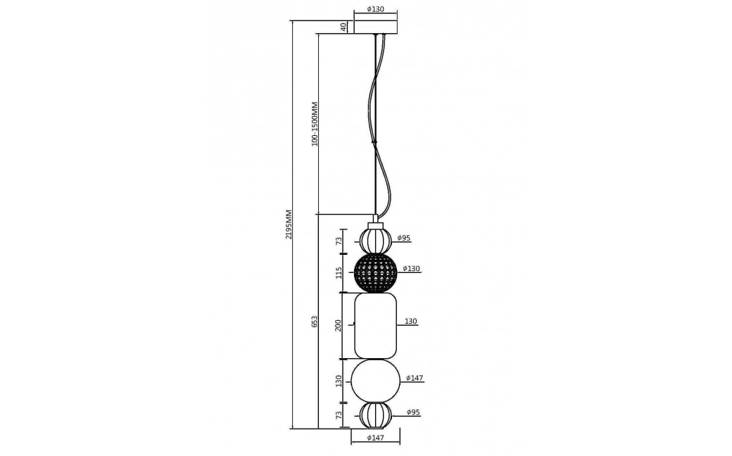 Maytoni Collar Lampa Wisząca 1xLED 35W 1600lm 3000K Złoty P069PL-L35G3K1