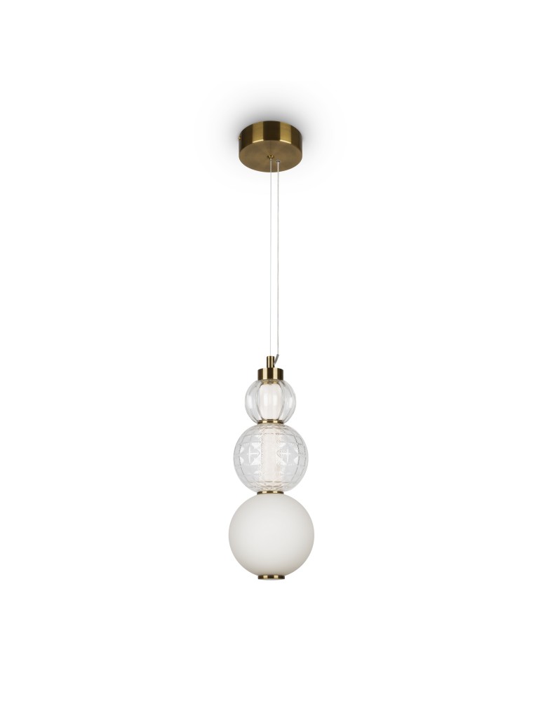 Pendant lamps spheres - Maytoni Collar LED Pendant Lamp 16W 800lm 3000K Gold P069PL-L16G3K. - product kolory-swiatla.pl 1