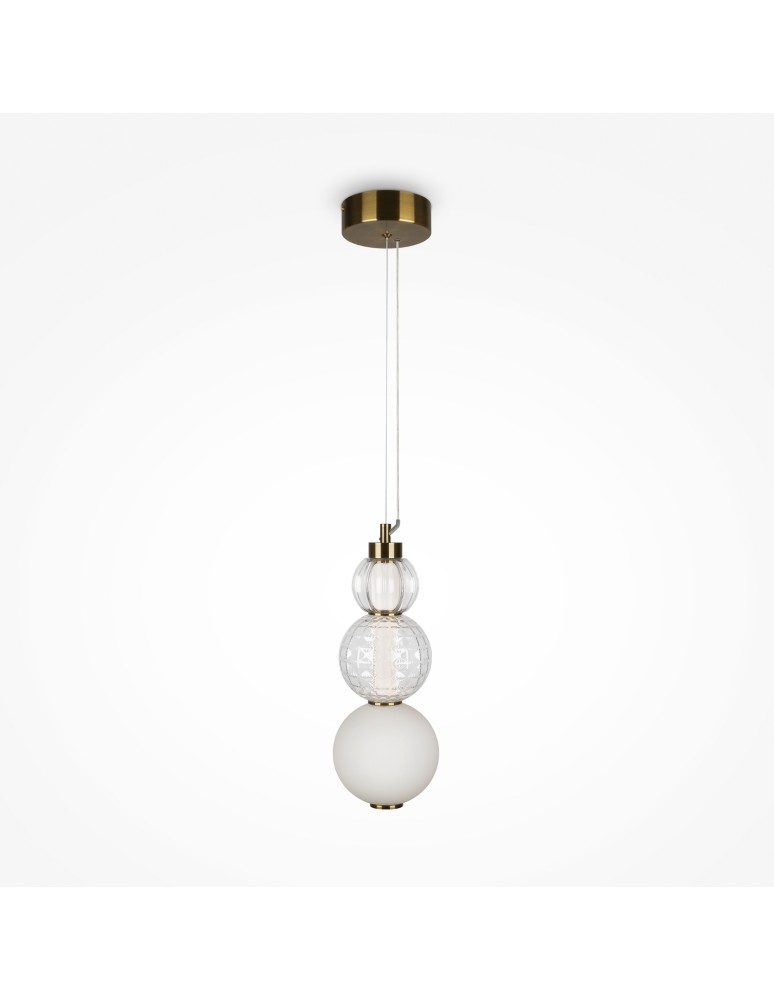 Pendant lamps spheres - Maytoni Collar LED Pendant Lamp 16W 800lm 3000K Gold P069PL-L16G3K. - product kolory-swiatla.pl 4
