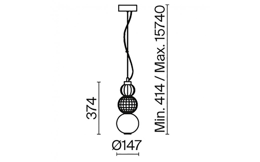 Maytoni Collar Lampa Wisząca LED 16W 800lm 3000K Złoty P069PL-L16G3K