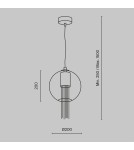 Pendant lamps - Maytoni Flusso Pendant Lamp 1xGU10 12W Bronze P095PL-01BZ - product 3