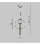 Pendant lamps - Maytoni Flusso Pendant Lamp 1xGU10 12W Bronze P095PL-01BZ1 - product 3