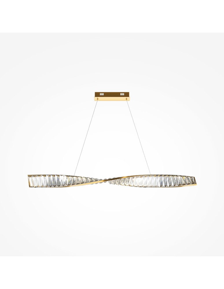 Pendant lamps over the island - Maytoni Krone LED Crystal Pendant Lamp 27W 1900lm 3000K Brass P097PL-L28BS3K. - product kolory-swiatla.pl 4