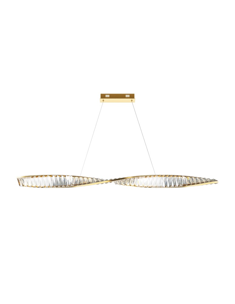 Pendant lamps over the island - Maytoni Krone LED Crystal Pendant Lamp 36W 2600lm 3000K Brass P097PL-L36BS3K. - product kolory-swiatla.pl 1