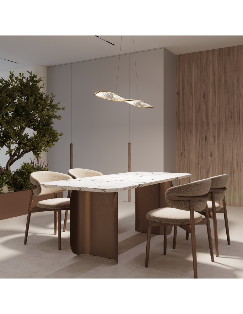 Pendant lamps over the island - Maytoni Krone LED Crystal Pendant Lamp 36W 2600lm 3000K Brass P097PL-L36BS3K. - product kolory-swiatla.pl 2