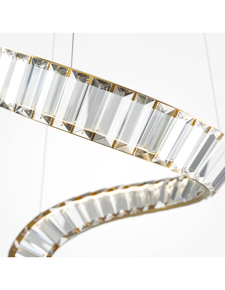 Pendant lamps - Maytoni Krone LED Crystal Pendant Lamp 48W 3300lm 3000K Brass P097PL-L48BS3K. - product kolory-swiatla.pl 2