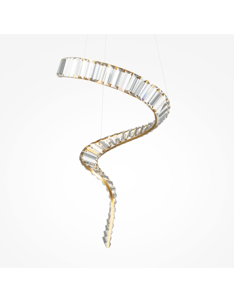 Pendant lamps - Maytoni Krone LED Crystal Pendant Lamp 48W 3300lm 3000K Brass P097PL-L48BS3K. - product kolory-swiatla.pl 3