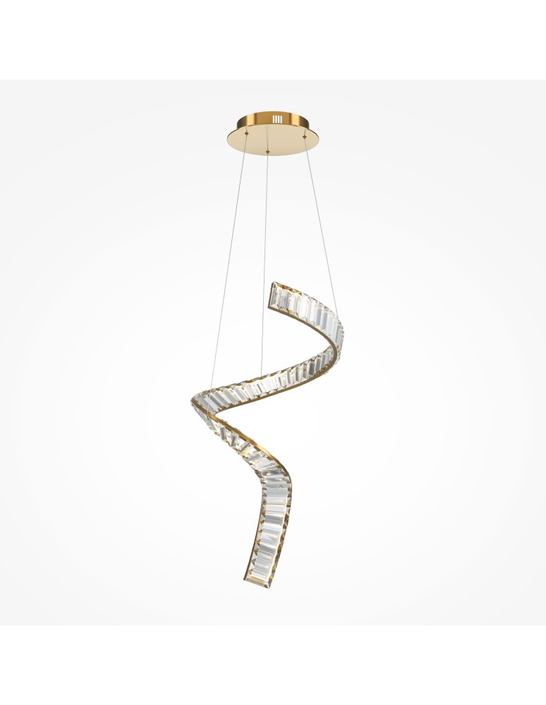 Pendant lamps - Maytoni Krone LED Crystal Pendant Lamp 48W 3300lm 3000K Brass P097PL-L48BS3K. - product kolory-swiatla.pl 4
