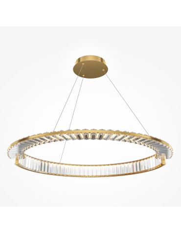 Maytoni Krone Lampa Wisząca Kryształowa 1xLED 45W 3000lm 4000K Złoty P097PL-L45G4K