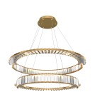 Pendant lamps - Maytoni Krone Crystal Pendant Lamp 2xLED 90W 6000lm 4000K Gold P097PL-L90G4K. - product 1