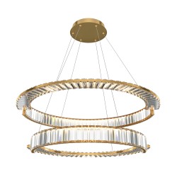 Maytoni Krone Lampa Wisząca Kryształowa 2xLED 90W 6000lm 4000K Złoty P097PL-L90G4K