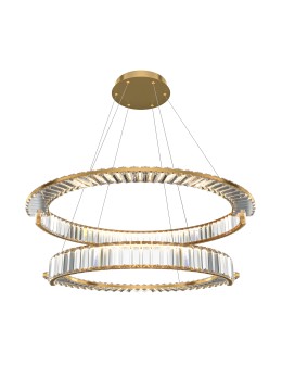 Maytoni Krone Lampa Wisząca Kryształowa 2xLED 90W 6000lm 4000K Złoty P097PL-L90G4K