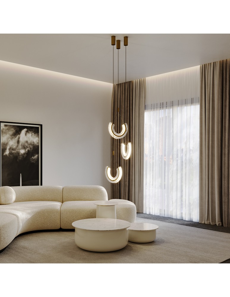 Pendant lamps - Maytoni Maya Pendant Lamp 1xLED 10W 350lm 3000K Gold P091PL-L18G3K. - product kolory-swiatla.pl 2