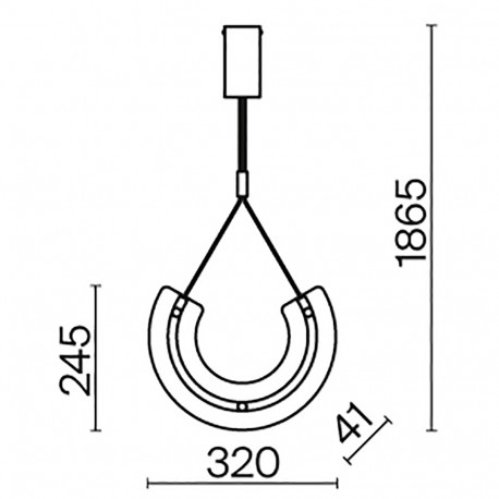 Maytoni Maya Lampa Wisząca 1xLED 10W 350lm 3000K Złoty P091PL-L18G3K