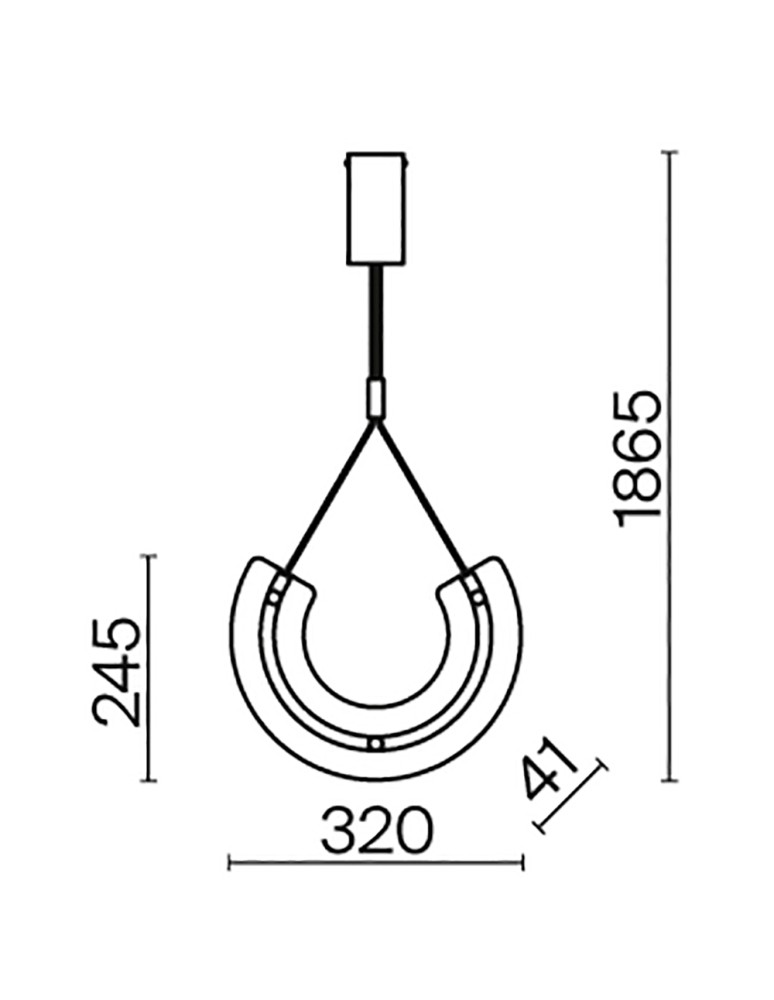 Pendant lamps - Maytoni Maya Pendant Lamp 1xLED 10W 350lm 3000K Gold P091PL-L18G3K. - product kolory-swiatla.pl 7
