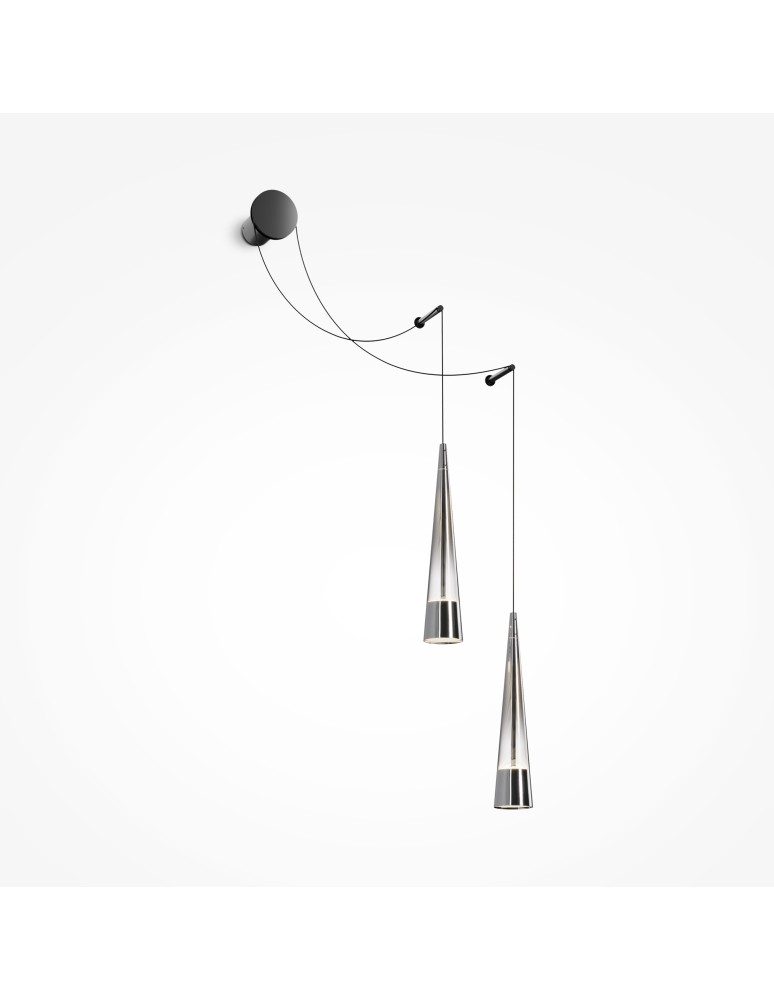 Maytoni Sintesi Kinkiet/Ścienna LED 24W 840lm 3000K Chrom P090WL-L24CH3K