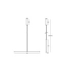 Pendant lamps - Maytoni Supersymmetry LED Pendant Lamp 18W 1000lm 4000K Black P096PL-L11BK1. - product 3