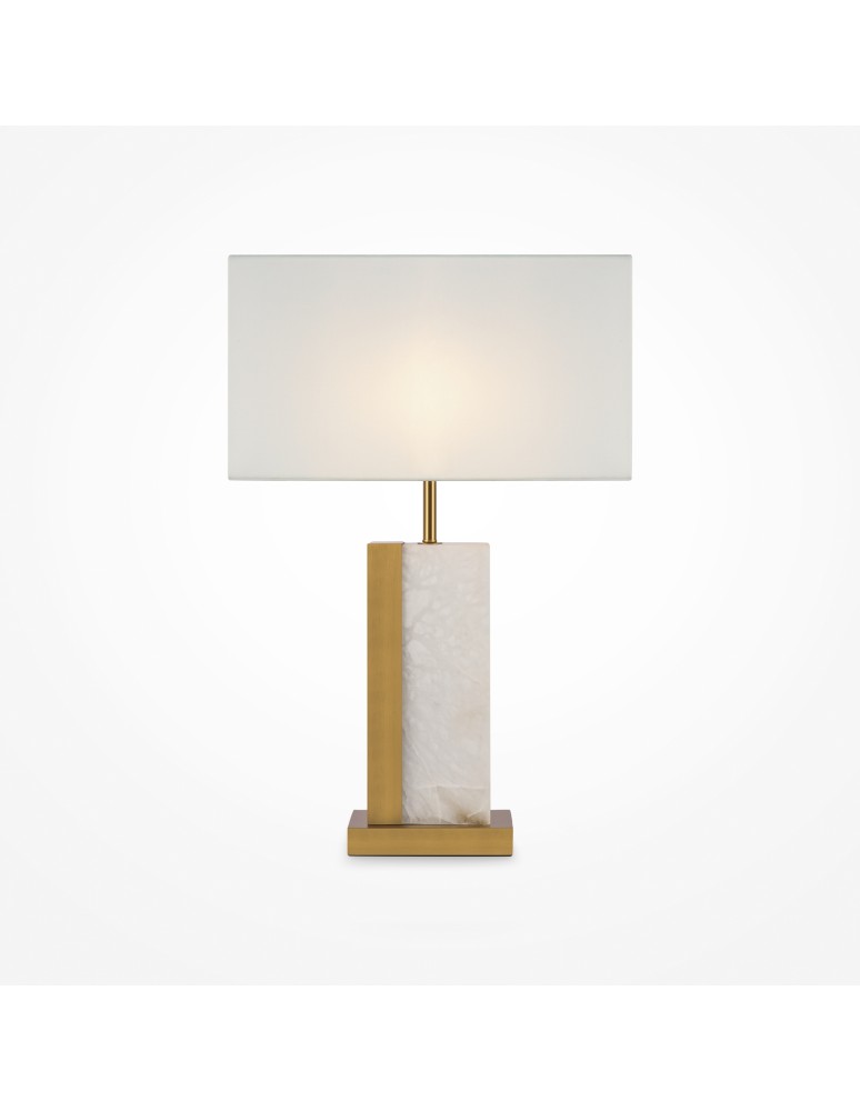 Table lamps with lampshade - Maytoni Bianco Table Lamp 1xE27 60W Brass Z031TL-01BS - product kolory-swiatla.pl 1