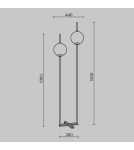 Modern floor lamps - Maytoni The Sixth Sense LED Floor Lamp 12W 750lm 3000K Brass Z020FL-L12BS3K. - product 3