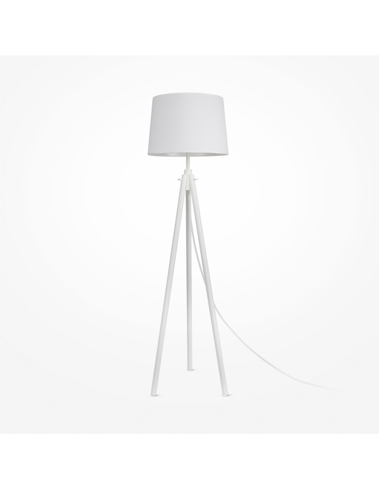 Tripod floor lamps - Maytoni Calvin Floor Lamp 1xE27 60W White Z177FL-01W - product kolory-swiatla.pl 1